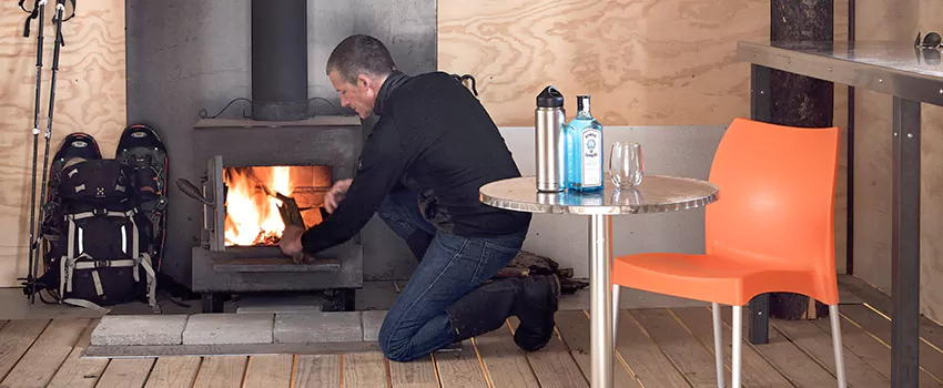 Open Hearth Wood Fireplace Installation in Essa, ON