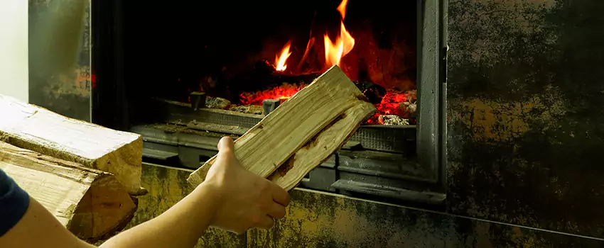 Wood Stove Heat Resistant Wall Repair in Essa, Ontario