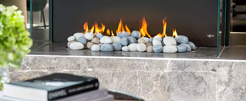 Double-Height Fireplace Design Refurbishment in Essa, Ontario