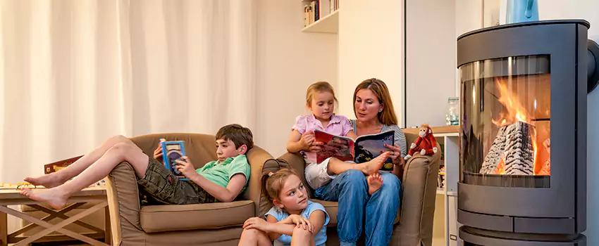 Outdoor Morso Fireplace Broken Screen Replacement in Essa, Ontario