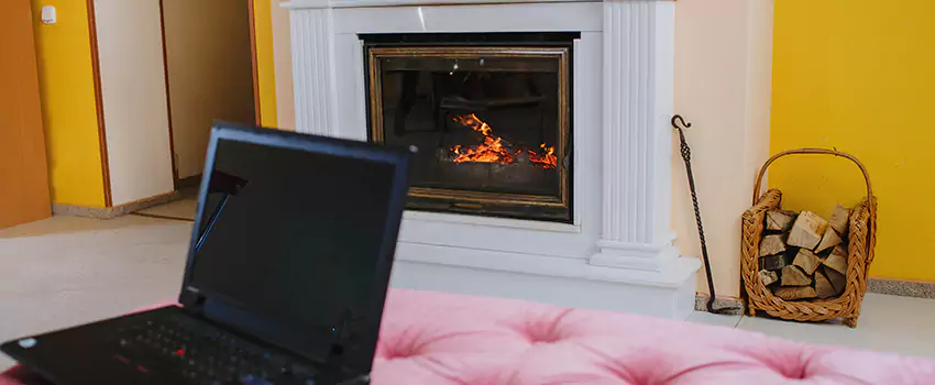 Valor Outdoor Gas Fireplace in Essa, Ontario